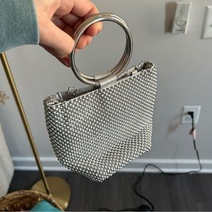 Silver mini bag